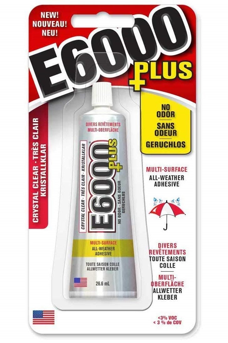 E6000 PLUS Craft & Hobby Adhesive / Glue - 26.6ml, LiveMoor
