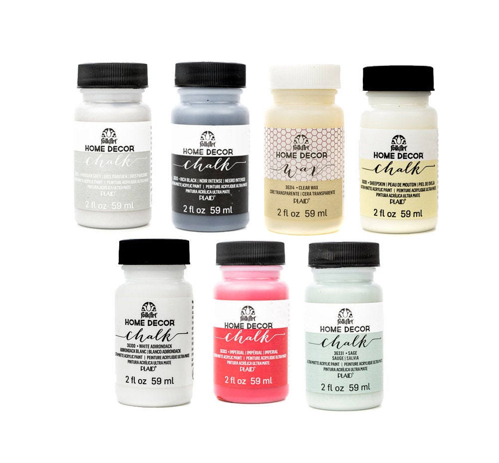  FolkArt Home Decor Chalk Paint Set (8 Ounce), (12-Pack)