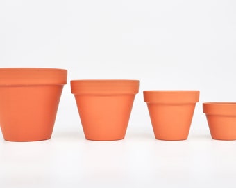 Large Vintage Style Mini Terracotta Plant Pots, 1~50 pcs (sizes in cm)