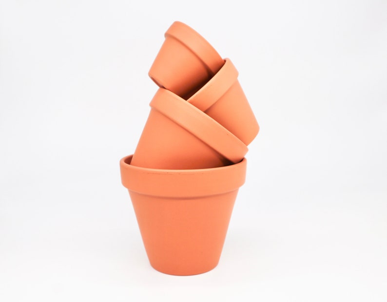 Extra Large Vintage Style Mini Terracotta Plant Pots, 150 pcs sizes in cm image 6