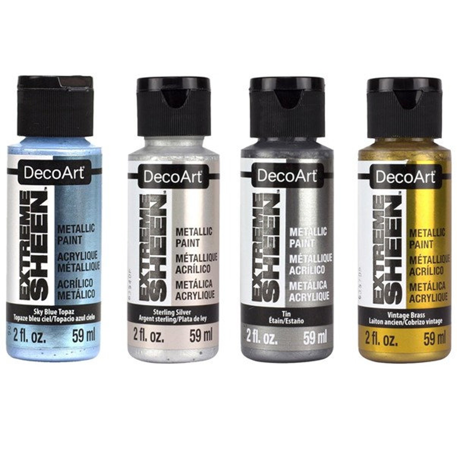 Decoart Extreme Sheen Metallics Acrylic Paint 59ml Etsy UK