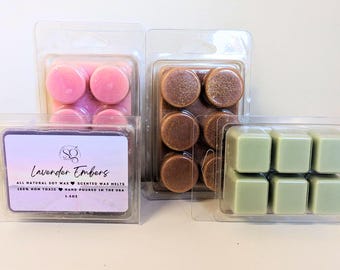 Scented Soy blend Wax Melts: Wholesale Clamshell Set of 100