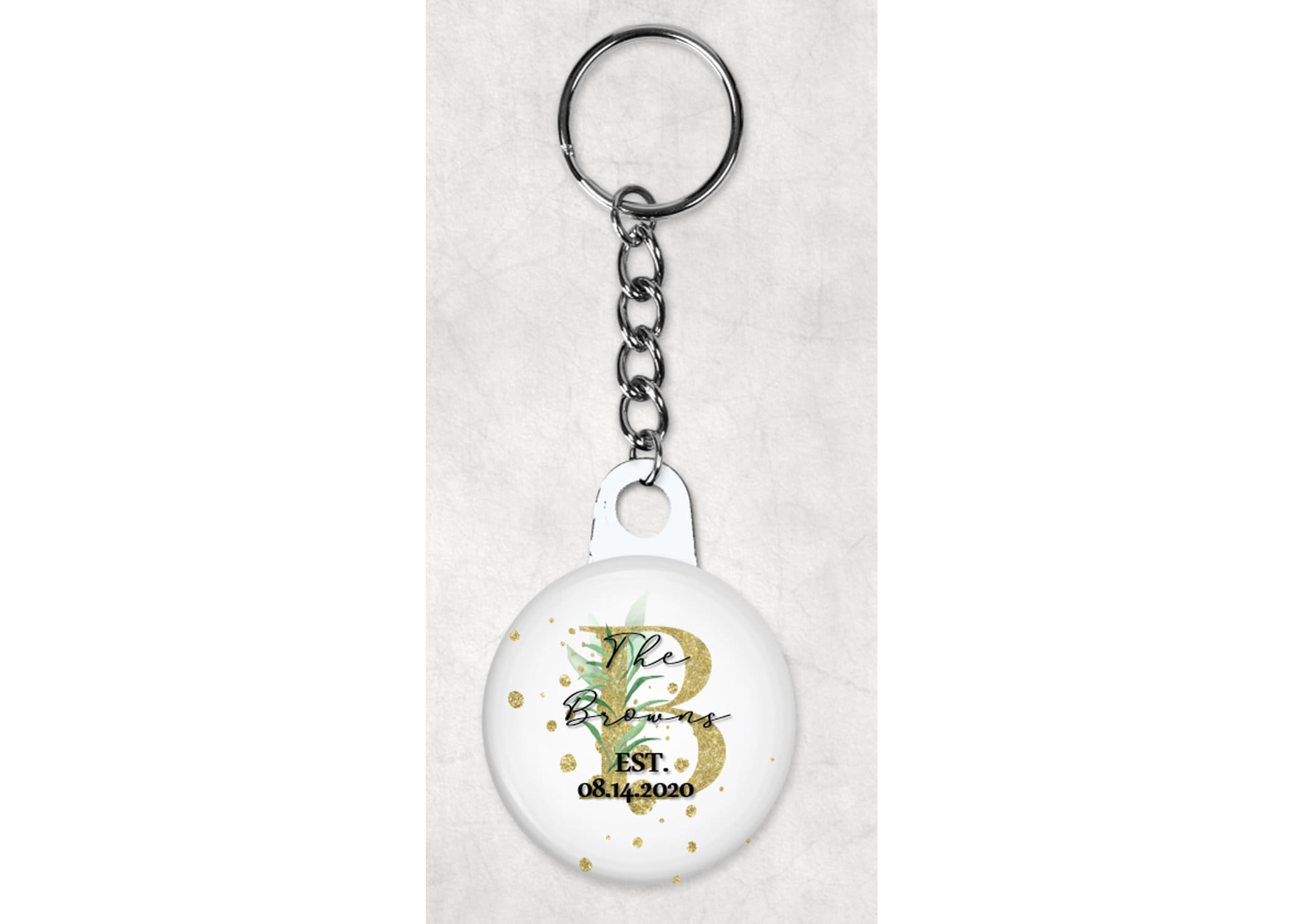 horseshoe keychain wedding favors
