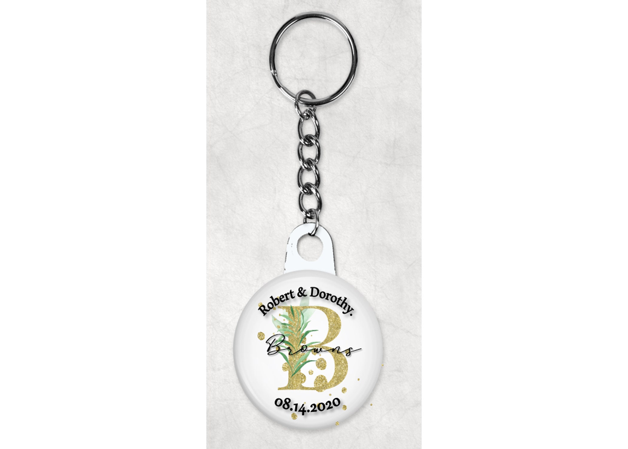 horseshoe keychain wedding favors