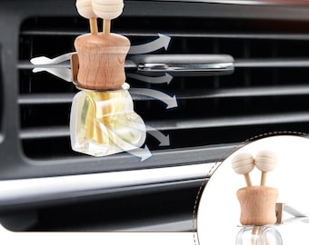 Scented Car Vent Diffuser: Aromatherapy Air Freshener, Long-Lasting Scent Heart shaped bottle