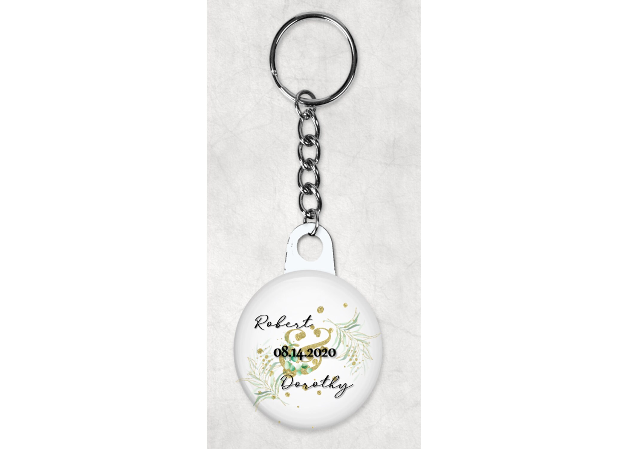 personalized keychain party favors