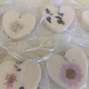 Botanical Wax Sachet: Handmade Heart Air Freshener, Closet & Drawer Scent