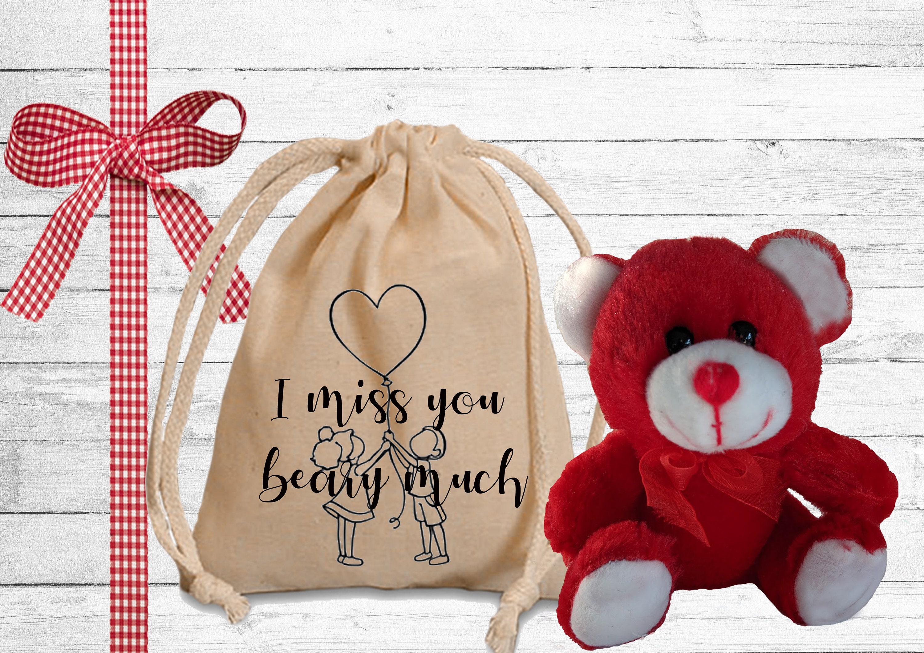 personalized i miss you teddy bear