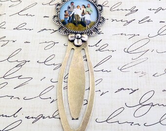gift for book lover book mark family photo clip book mark family memory photo book mark custom book lover gift book mark gift idea