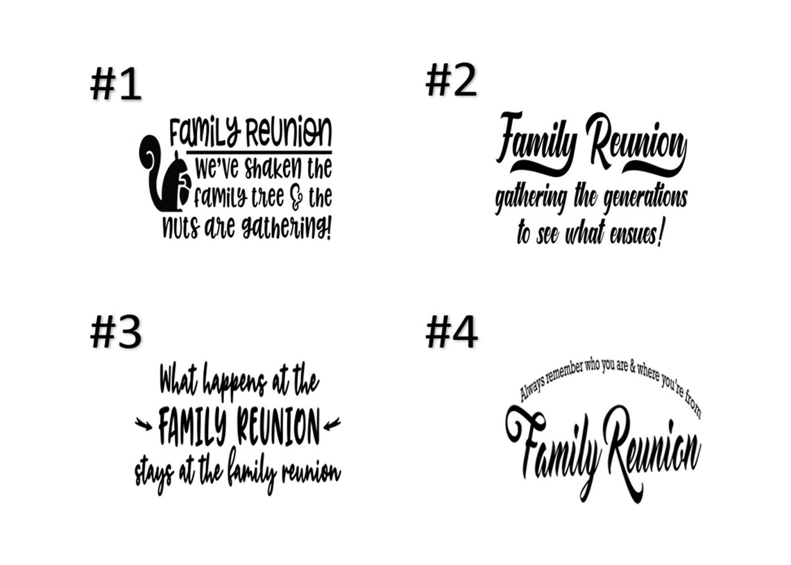 Family reunion gift. Family reunion party. personalized Etsy