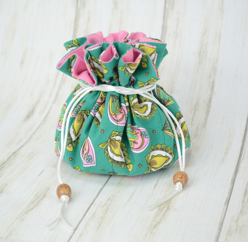 Travel Jewelry Pouch Drawstring Jewelry Bag with Pockets Etsy