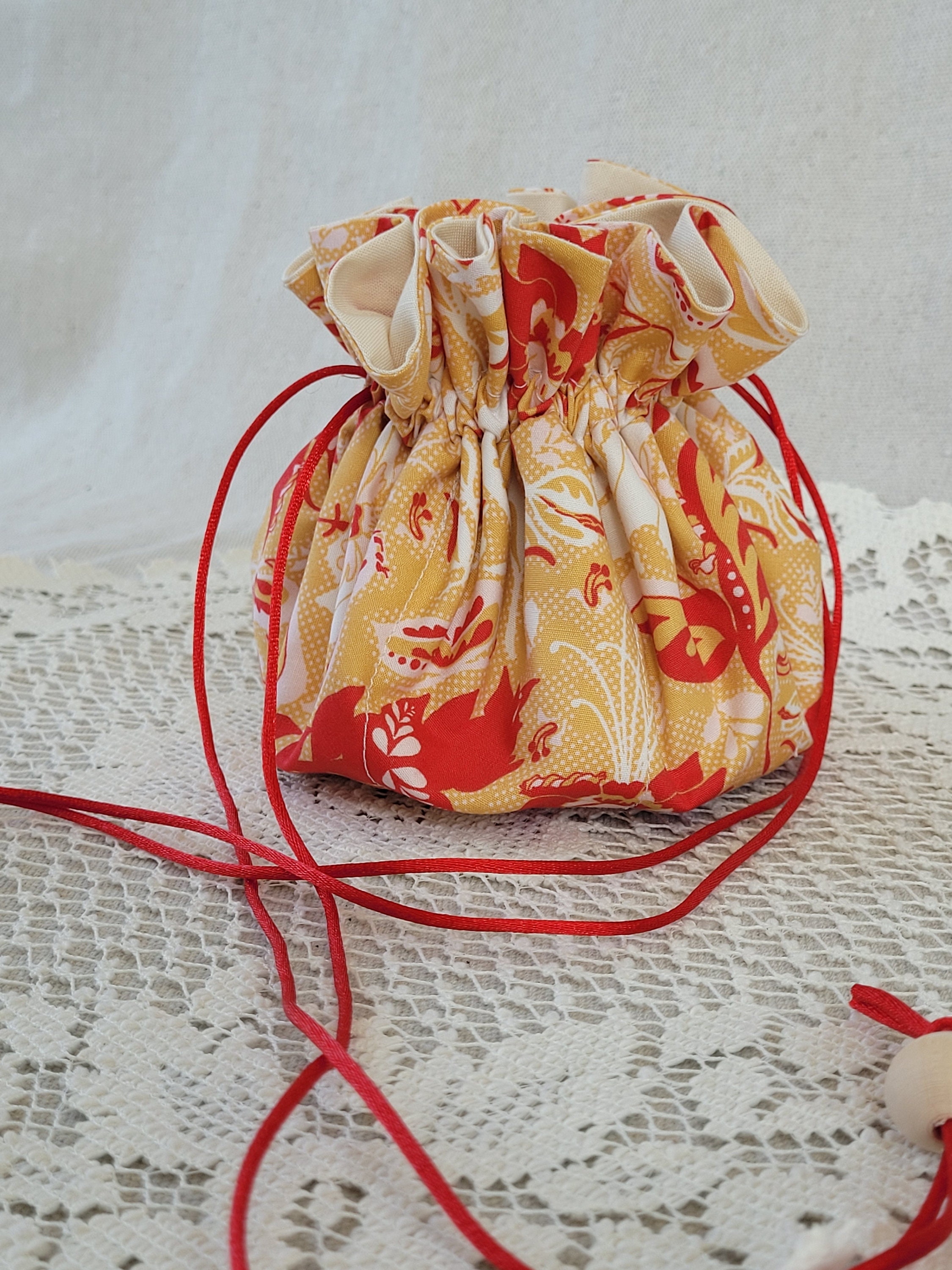 Travel Jewelry Pouch with Drawstring and Pockets Etsy