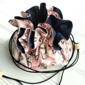 Travel Jewelry Pouch with Drawstring and Pockets