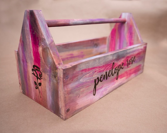 kids wooden tool box