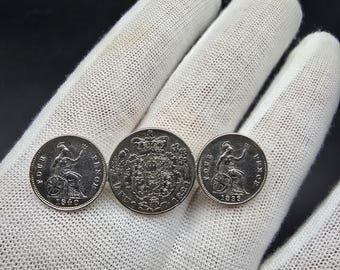 希少な1849年ヴィクトリア女王の4ペンス「グロート」銀貨 - Etsy 日本