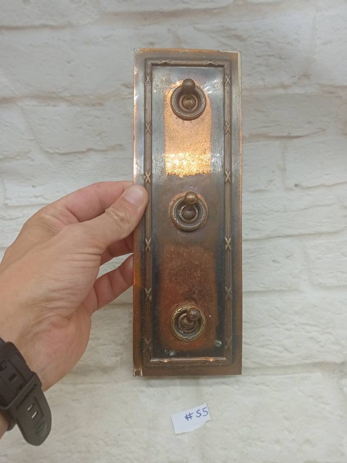 Original Art Deco Light Switch Ribbon and Bow Toggle Design 3 Etsy UK