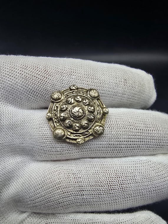 vintage solid sterling silver brooch scottish shi… - image 3