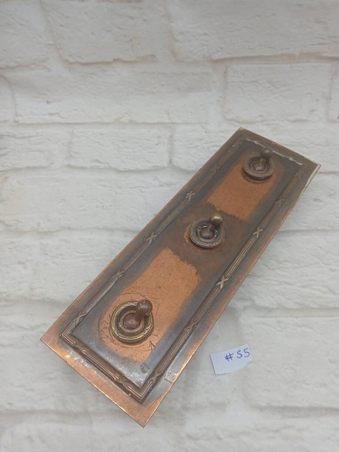 Original Art Deco Light Switch Ribbon and Bow Toggle Design 3 Etsy UK