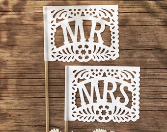 Papel Picado MR + MRS Flags