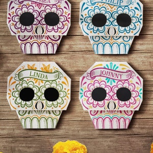 Calavera Origami Place Card - Suite Hasta los Huesos -