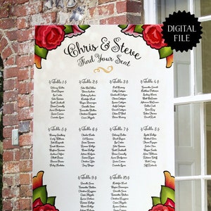 Oaxaca Printable Seating Chart / Seating Plan / Table Plan