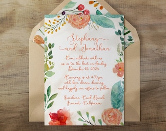 Mexican Wedding Invitations | Personalized Wedding Invitations | Floridita Invitations for Mexican Theme Weddings and Fiestas
