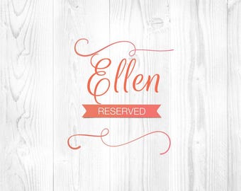 Reserved for Ellen - 32 Table number flags