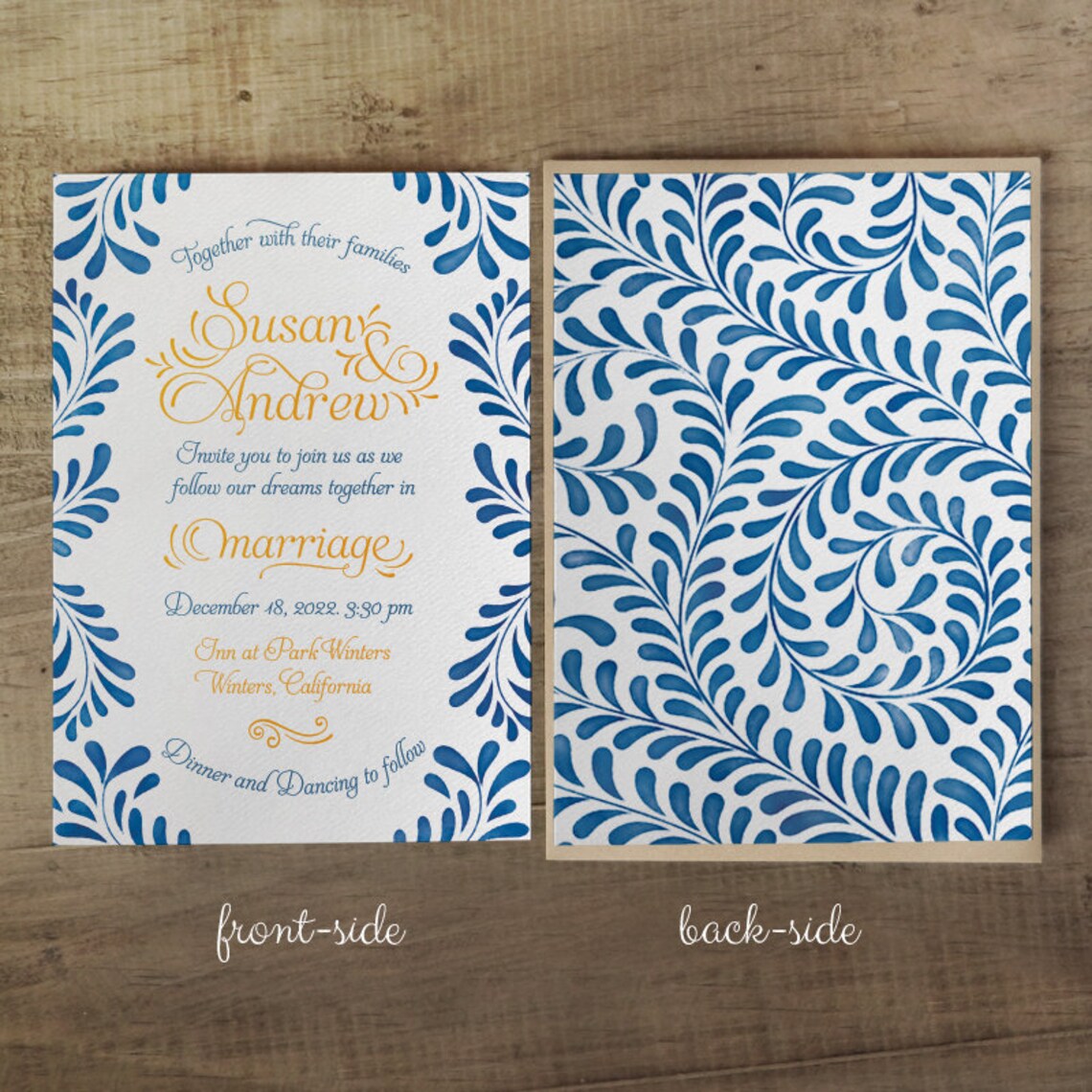Talavera Wedding Invitations / Mexican Themed Invitations / - Etsy
