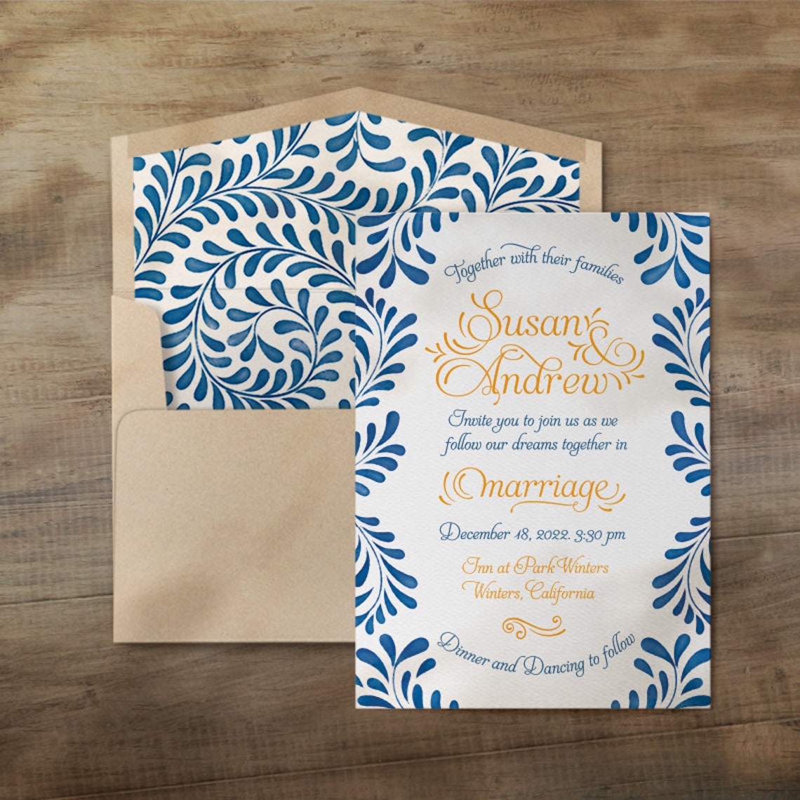 Talavera Wedding Invitations / Mexican Themed Invitations / | Etsy