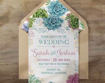 Mexican Wedding Invitations | Personalized Wedding Invitations | Sonora Invitations for Mexican Theme Weddings and Fiestas