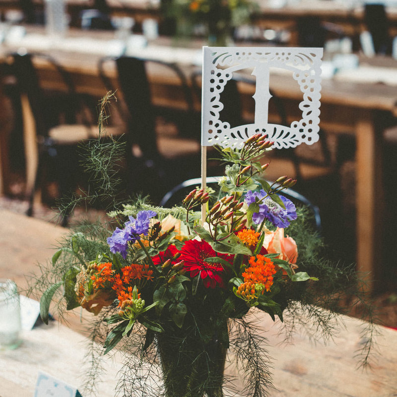 Papel Picado Table Number Flags Papel Picado Suite - Etsy