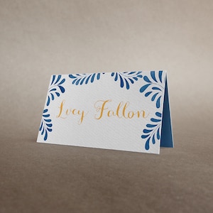 Talavera Place Cards - Mexican Escort Cards - Talavera Suite -