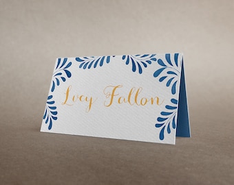 Talavera Place Cards - Mexican Escort Cards - Talavera Suite -