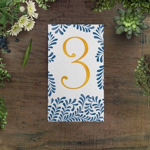 Números de Mesa Talavera - Colección Talavera -