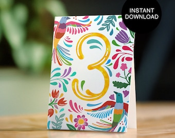 Printable Table Numbers