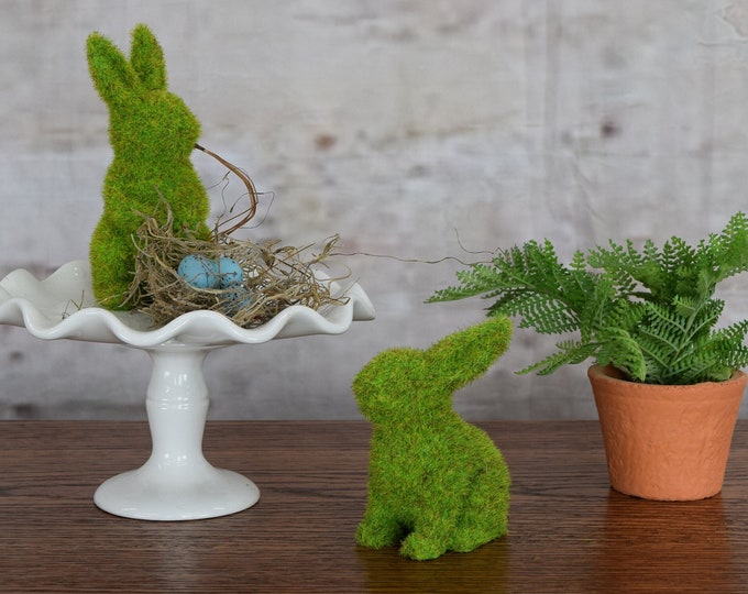 Easter Bunny / Moss Bunny Rabbit / Spring Decorations / Farmhouse ...