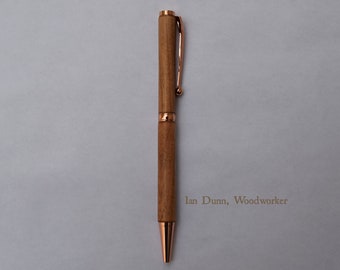Hand Turned Real Wood Pen / Wooden Pens / Refillable handmade wood pen
