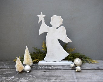 Rustic Wooden Angel/ Traditional Christmas Angel with star/ Angel /Prim Christmas / Rustic Farmhouse Christmas