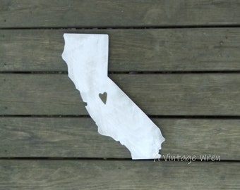 Wooden state Cutout/ California decor/ Wood Wall Art/State sign/Wood sign