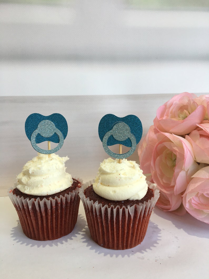 Baby Shower Cupcake Toppers Baby Shower Idea Gender Reveal Etsy Baby Shower Cupcake Toppers Baby Shower Idea Gender Reveal Etsy