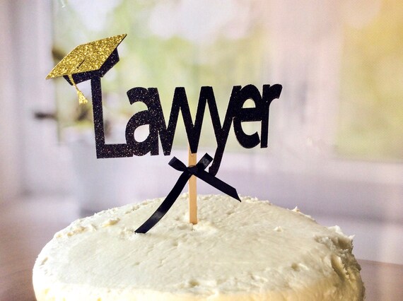 Lawyer Graduation Cake Topper Party Decor Graduation Party