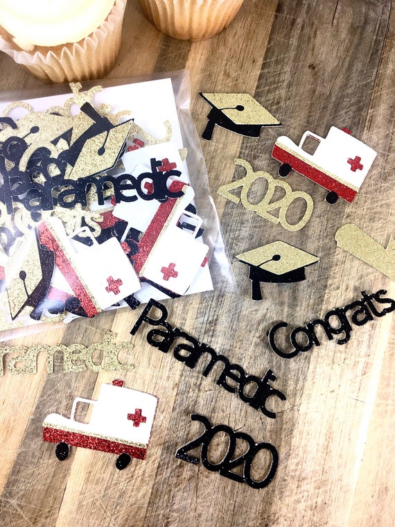 Confetti Graduation Confetti Paramedic Grad Grad Ideas Ambulance Confetti Grad Party Decor College Grad Class Of 2020 50 Ct By The Paper Wish Company Catch My Party