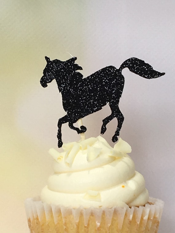 Horse Cupcake Toppers Horse Theme Party Equestrian Party Decor