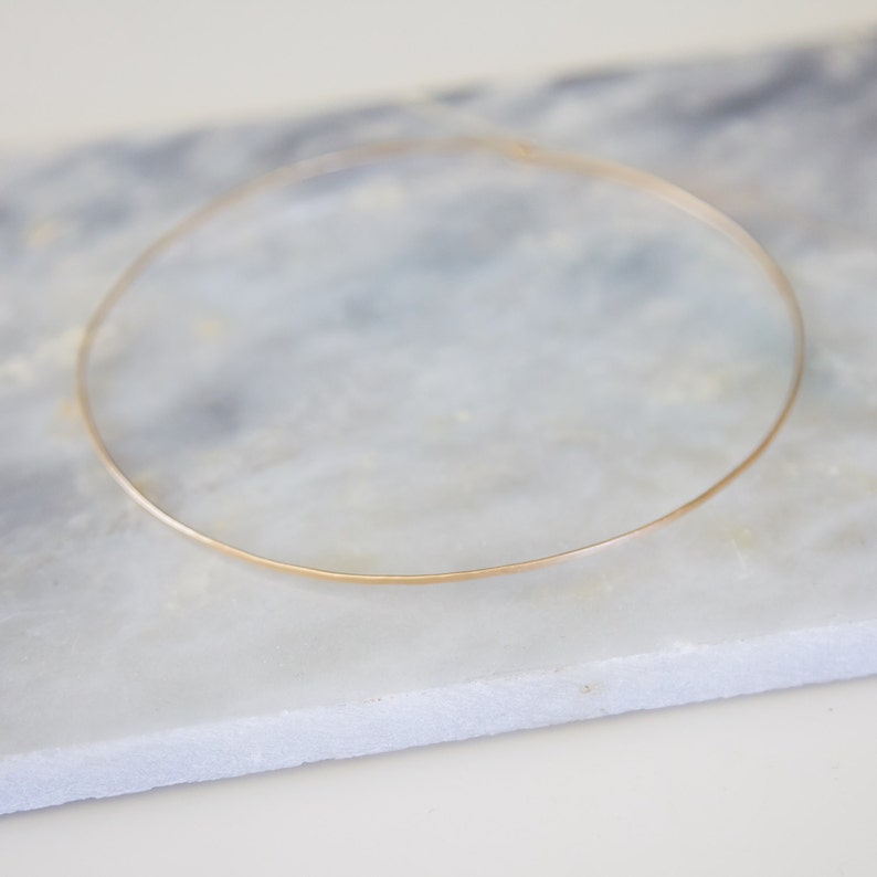 Gold Fill Hammered Choker Halo Choker Bar Choker Gold Bar Choker Choker Necklace Collar Necklace Layering Necklace