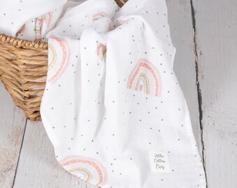 rainbow muslin wrap