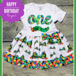 Caterpillar 1st, 2nd, and 3rd Birthday Dress