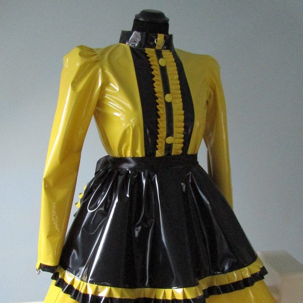 Sissy Zofen Kleid PVC Abschließbar