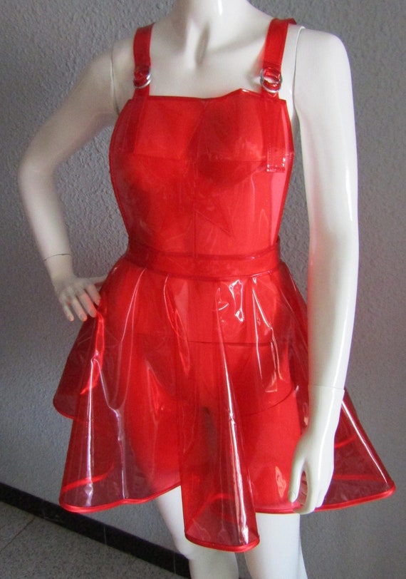 PVC Pinafore Dungaree Dress - Etsy