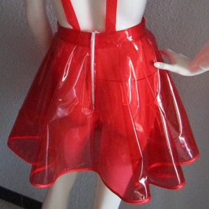 pvc pinafore dress