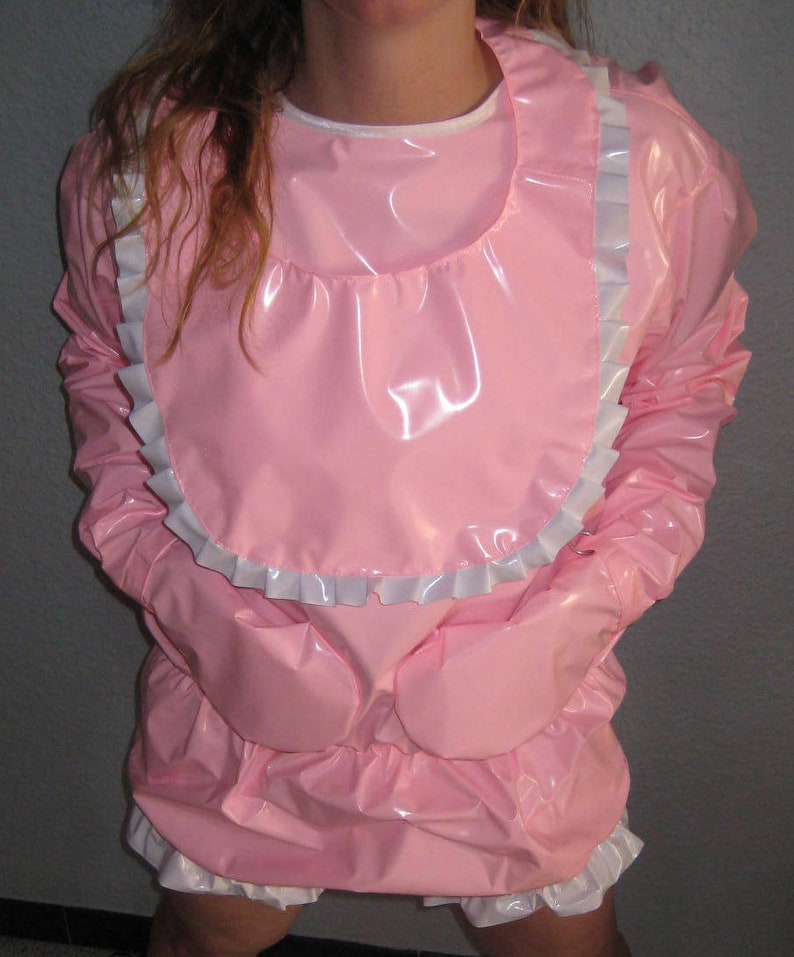 Adult Baby PVC Romper Suit Lockable Mitts & BiB. Various Etsy